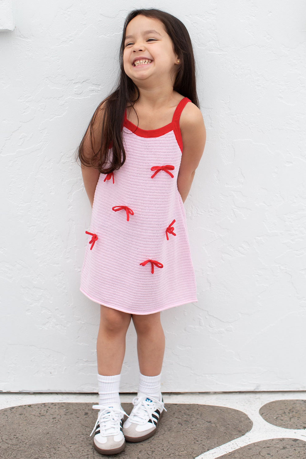 Girls Print Dress with Back Tie bykin Girls Print Dress with Back Tie bykin