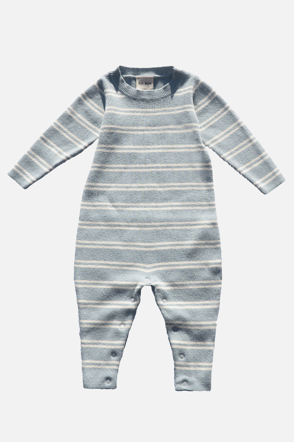 stripe knit baby onesie