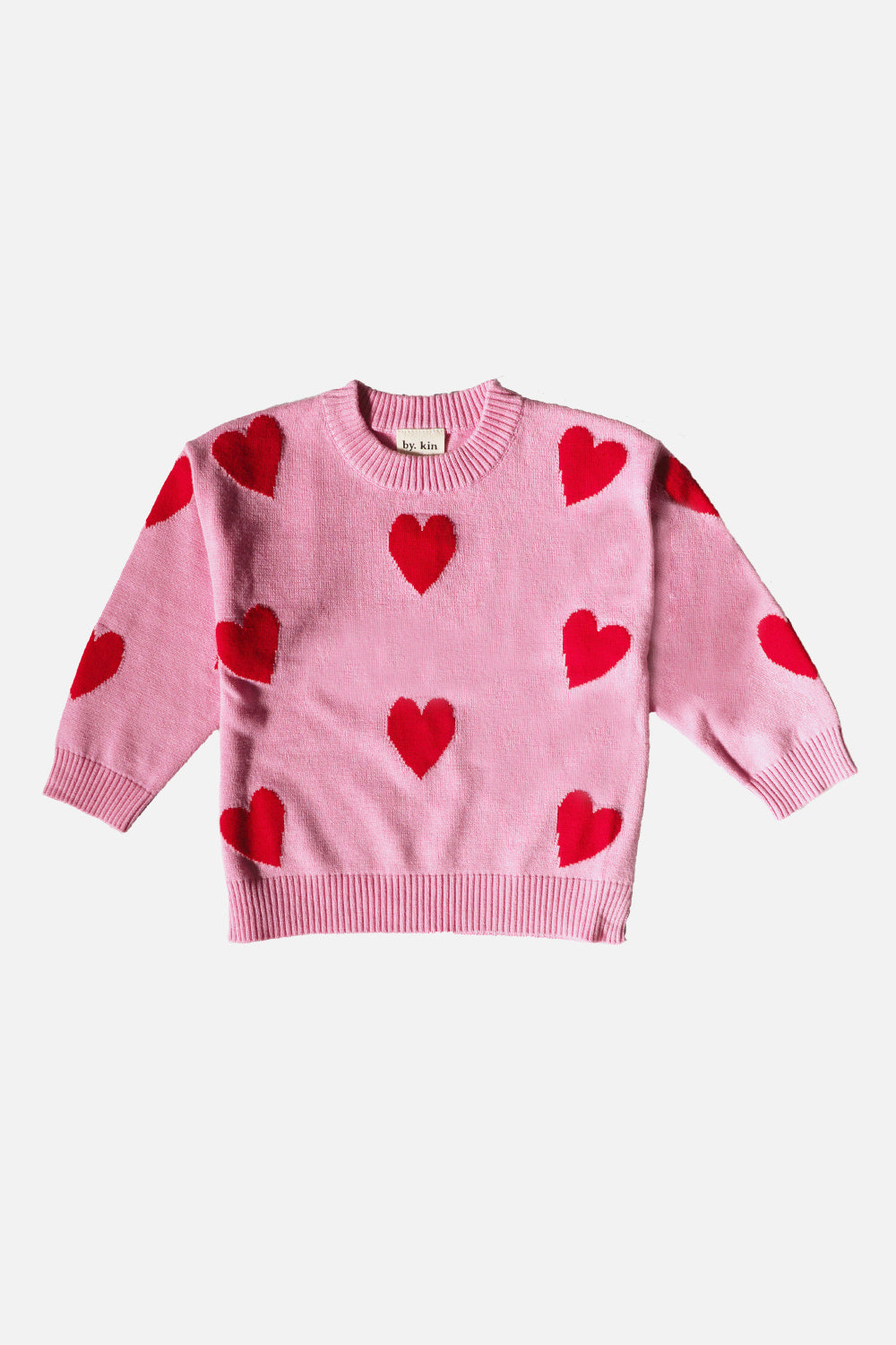 pink heart jumper